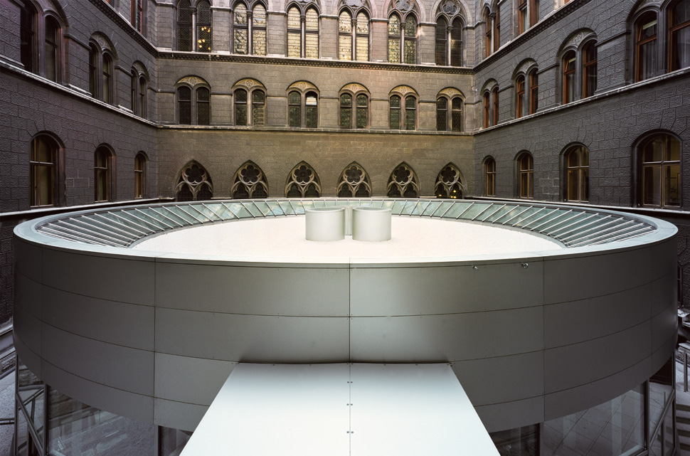 Zubau eines Büropavillons im Wiener Rathaus