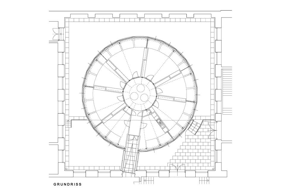 Zubau eines Büropavillons im Wiener Rathaus