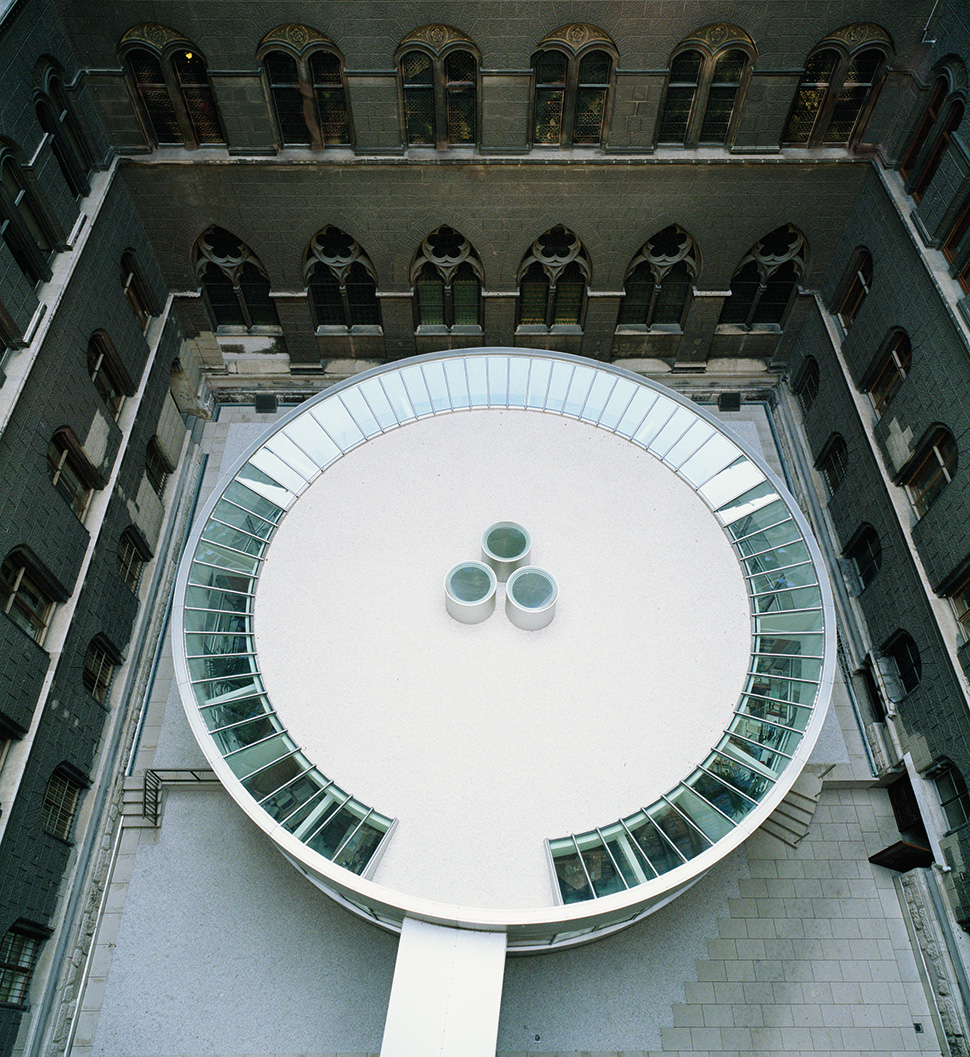 Zubau eines Büropavillons im Wiener Rathaus